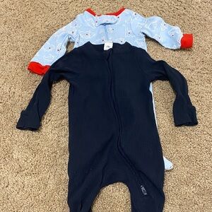 Navy and Light Blue Kids One Piece Set